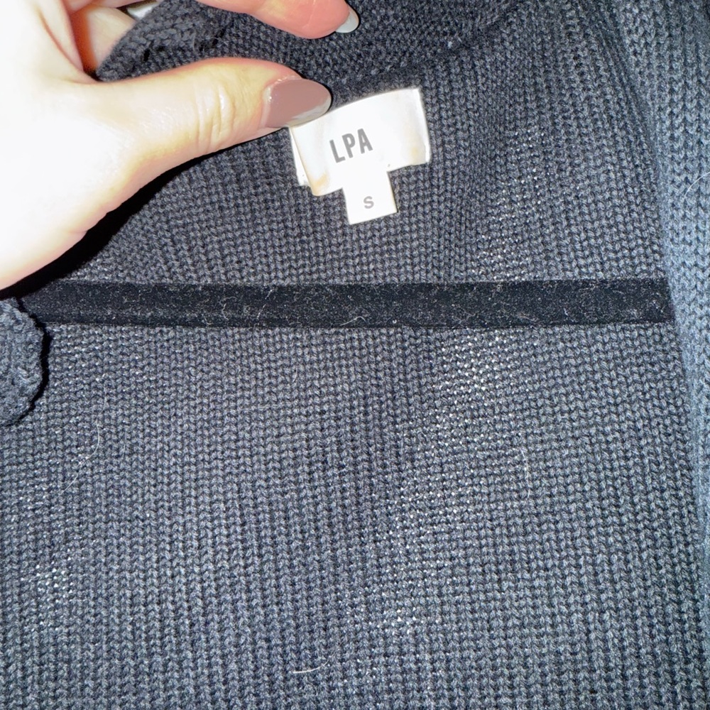 LPA Elegant Black Ruffle Blouse - Picture 3 of 3